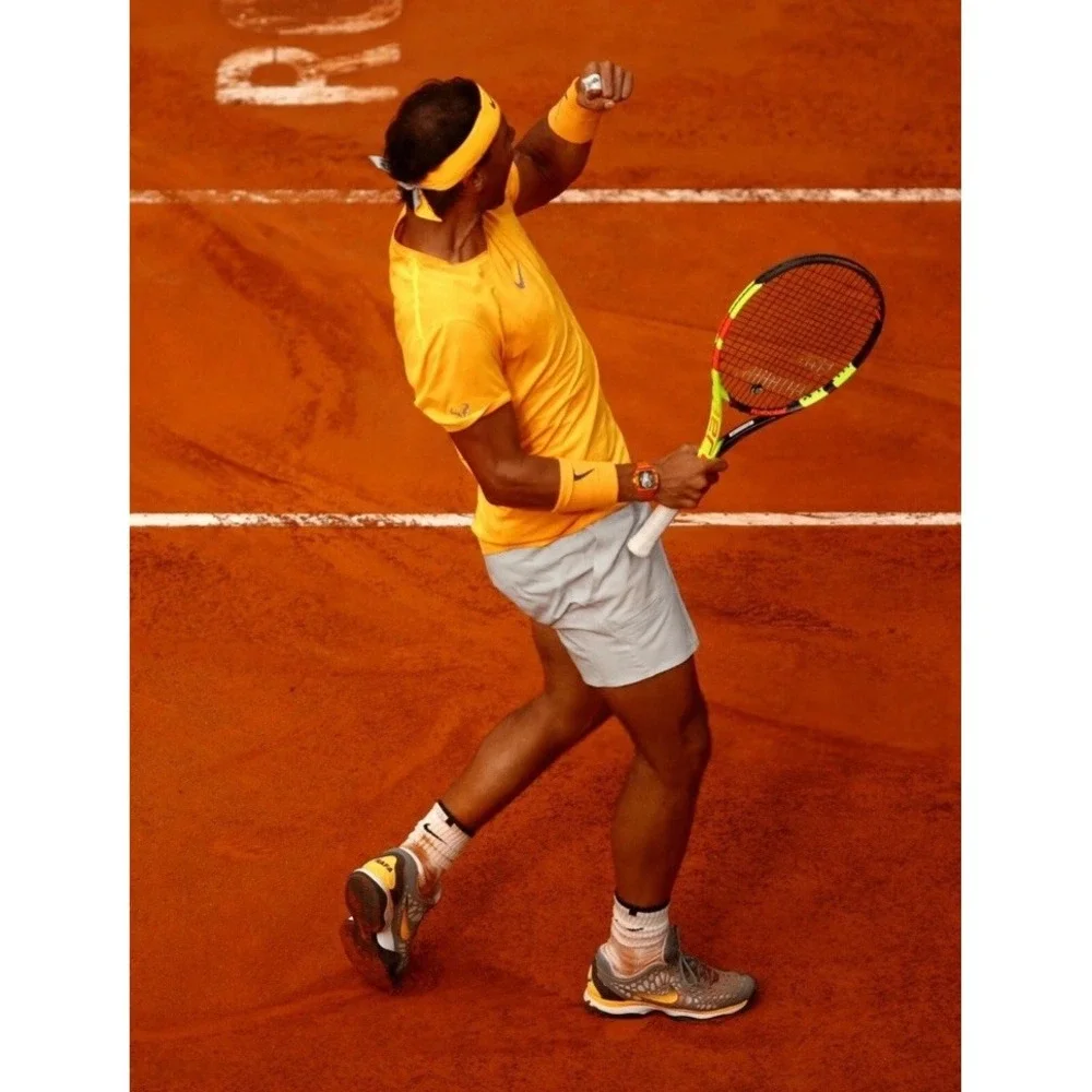 Mens 2018 Nike Rafael Nadal Monte Carlo AeroReact Tennis Shirt, Size 2XL